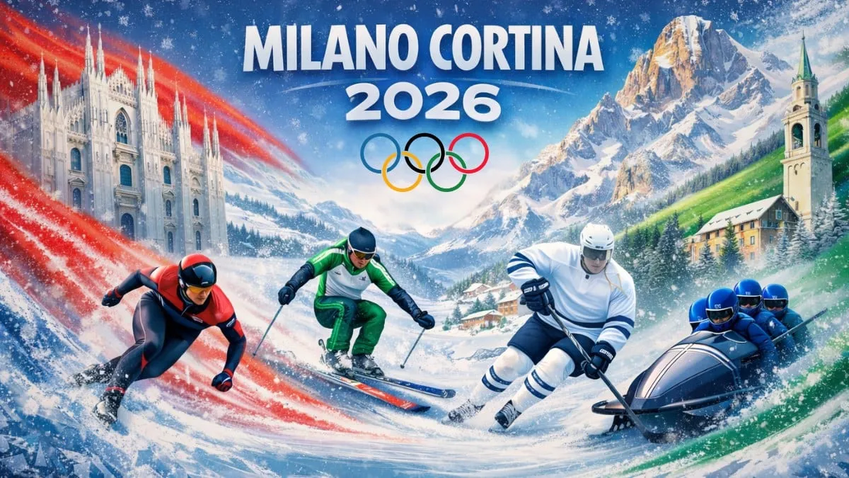 Milan skyline ahead of the Winter Olympics 2026
